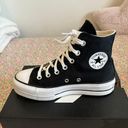 Converse Black Platform Photo 1