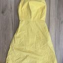 Everlane  yellow twist back cut out sheath knee length dress Photo 2