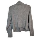 Elizabeth and James  Sweater Women Small Gray Chunky Knit High Mock Neck Casual Photo 1