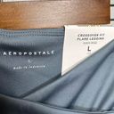 Aeropostale NWT  Flex Crossover High-Rise Flare Pants Grey size Large Photo 5