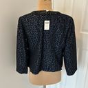 Chico's ’s Embellished Animal Jacquard Jacket Navy/Black Photo 4