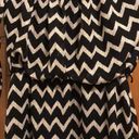 City Triangles Black Chevron Dress  3/4 Sleeve Small Photo 1