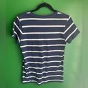 Ralph Lauren  Striped Navy Polo Tshirt Size M Medium EUC Photo 1