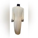 Kenar Vintage  White Tuxedo Jacket Blazer Midi Maxi Ankle Rare Dress Size 4 Photo 11