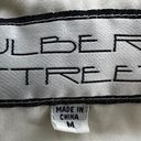 Mulberry Vintage  Street Full Zip Windbreaker Jacket 90 Ski Hood Abstract White M Photo 1