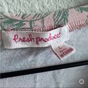 Fresh Produce  Pink Green Palm V Neck Tee T-Shirt Large Photo 3