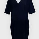MM.LaFleur FLASH SALE $28 ⚡️⚡️ Navy V-Neck Dress With Pockets Stretch EUC 12 Photo 0