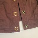 Dress Barn  Women’s XL Brown Denim Jacket •Button Closure Pockets Lightweight EUC Photo 8