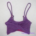 Beach Riot New! Set!  Zuri Kenzie bikini Glitter purple, size XS Photo 3