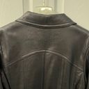 Anne Klein NWOT  Size Large Black Leather Coat Photo 8