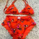 Target Orange Floral  Bikini Photo 0