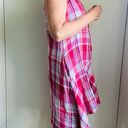 Anthropologie  Maeve Pippa Plaid Seersucker Madras Summer Dress Size Small PInk Photo 7