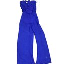 L8ter Cobalt blue Romper pants jumpsuit golden chain strap women size M Photo 2