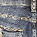 Rock & Republic  "Kasandra" Dark Indigo Denim Embellished Bootcut Jeans Size 2 M Photo 9