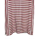 Talbots T by  Women T-Shirt Dress Stripe Shortsleeve Metallic French Terry Red XS Photo 8