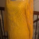 Divided Yellow Lace Dress  Photo 2