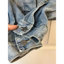 Banana Republic  Women's Small Blue Distressed Denim Basic Jean Jacket Photo 6