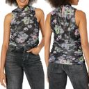 Cinq à Sept  Midnight Bloom Floral Print Sleeveless Shirt, Size XS New w/Tag $195 Photo 14