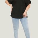 NWT! Black backless Roll sleeve cut out top size 14–16 or 1X Photo 4