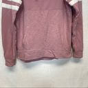 PINK - Victoria's Secret Pink Victoria’s Secret Dusty Pink & White Athletic Stripes  Pullover Hoodie XS Photo 2