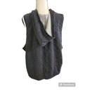 Joy Lab Size XL Cropped Sleeveless Hoodie Sweatshirt with Front Zippered Pocket Photo 4