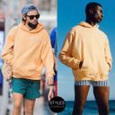 Harry Styles NEW THE PLEASING  SUNSET ORANGE HOODIE SZ SMALL Photo 1