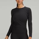 Lululemon Long Sleeve Ruched Athletic Top Photo 1