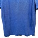 J.Jill  Women Cornflower Blue V-Neck Linen Sweater Tunic Top 3/4 Sleeve Size LP Photo 3