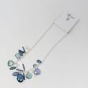 Style & Co  Multi-Bead Statement Necklace Blue Silver 18" Photo 3