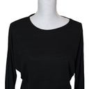 Rachel Zoe  NWT Crew Neck Dolman Sleeves T-shirt Black Size Medium Photo 1