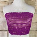 Free People intimately purple floral lace strapless bandeau bralette Size XSmall Photo 1