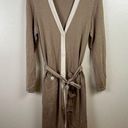CAbi  Genteel Sweater Cardigan Size Medium Long Duster Button Front l Brown 6161 Photo 0