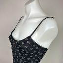 Daisy Street  Black Floral Print Spaghetti Strap Sleeveless Bodycon Mini Dress XS Photo 4