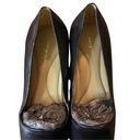 Vtg 90s/Y2K Easy Spirit Ferron Black Leather Pumps Block Heels Sz 9.5 Photo 5