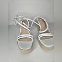 BP  Cohan Espadrille Platform Wedge Sandal in White  Size 9.5 Photo 4