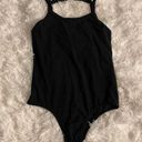 Poof! women’s all black tank top bodysuit Photo 0