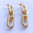 Gold Chain Drop Earrings Photo 2