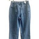 Good American Women's 90s Mom Jeans Size 6/28 Straight Leg Denim Ripped Knee NWT Photo 1