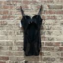 Edge NEW Le Mystere Infinite  Black Bodysuit Size 32C Photo 4