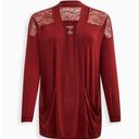 Torrid Red Super Soft Cardigan Top  Photo 4