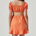 ASTR NWT  the Label  Verana Dress In Color:Dark Tangerine Photo 3