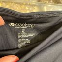 Ideology  Black Metallic Gold Splatter Mesh Calf Active Leggings XL Photo 4