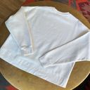 We Wore What  Revolve Cream Ivory Boxy Oversized Crewneck Sport Sweatshirt Medium Photo 4