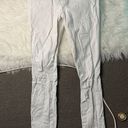 Francesca's  White Distressed Skinny Jeans Photo 1