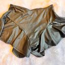 SheIn Sexy Ruffle Hem Pleather-like Shorts Photo 1