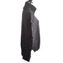 BCBGMAXAZRIA  Charcoal Grey Cowl Neck Sleeveless Sweater Vest Tunic size XS / S Photo 5