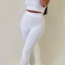 Naked Wardrobe NWOT  White High Rise Leggings Photo 0