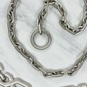 The Bar Silver Tone Metal Chain Link Belt OS One Size Photo 8