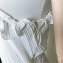 Elliatt  Italianate One Shoulder Pleated Dress in Ivory Photo 2