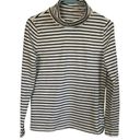 Talbots The Talbot Tee women's petite P black and white stripe turtleneck NWT Photo 5